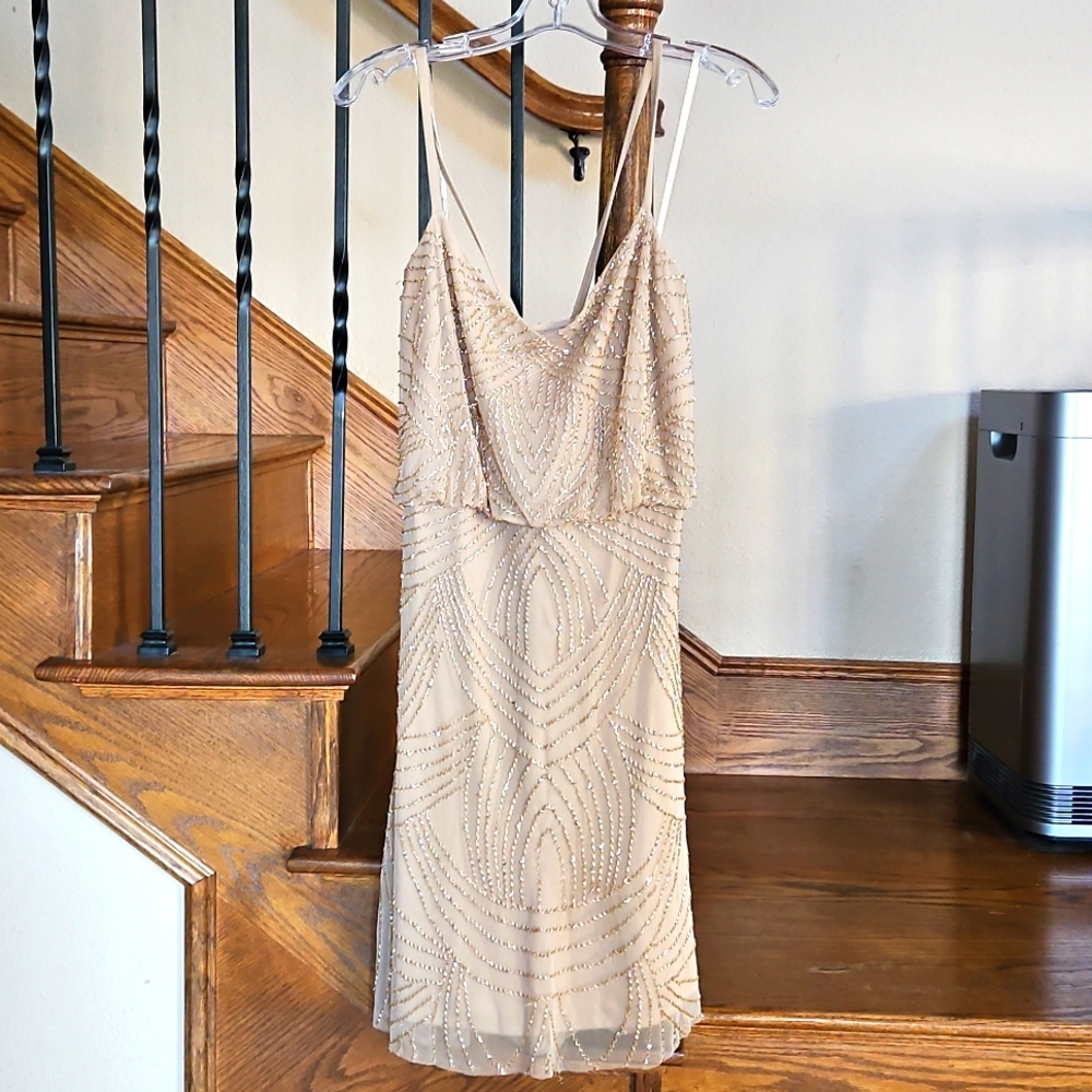 Adrianna Papell Beaded Sheath Dress